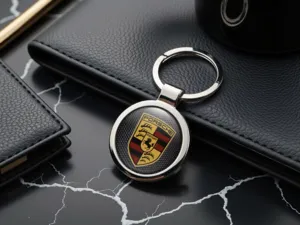 Porsche Porte-clés Animal Métal Durable Mignon